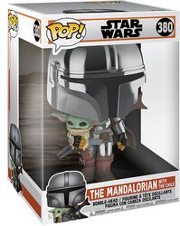 Vinylová figurka č. 380 The Mandalorian - The Mandalorian with the Child (Jumbo Pop!), Star Wars, Jumbo Pop!