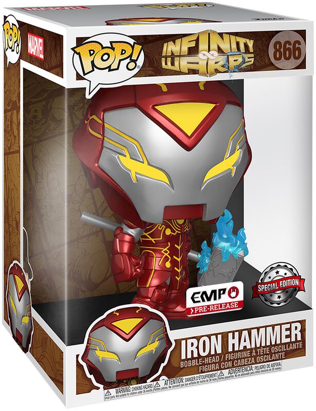 Vinylová figurka č. 866 Infinity Warps - Iron Hammer (Pop! Jumbo)