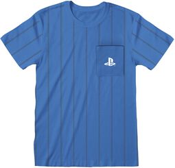 Striped Pocket Logo, Playstation, Tričko