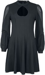 Šaty s výstřihem ve tvaru srdce, Black Premium by EMP, Krátké šaty