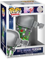 Vinylová figurka č.201 MTV Moon Person (Pop! AD Icons), MTV, Funko Pop!