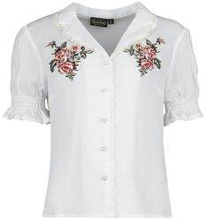 Vintage floral Emb blouse, Voodoo Vixen, Halenka