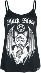 Top s démonickou kočkou, Black Blood by Gothicana, Top