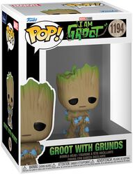 Vinylová figurka č.1194 I am Groot - Groot with Grunds, Strážci galaxie, Funko Pop!