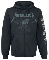 S&M2 - Skull, Metallica, Mikina s kapucí na zip