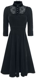 Nightshade Velvet Dress, H&R London, Středně dlouhé šaty