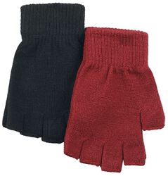 Balení 2 párů rukavic, Black Premium by EMP, Bezprsté rukavice