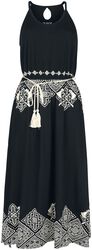 Dlouhé šaty s keltským ornamentem, Black Premium by EMP, Dlouhé šaty
