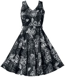 Swing Floral Dress, Belsira, Středně dlouhé šaty