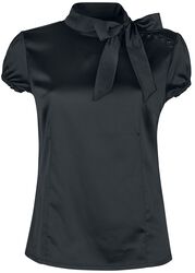 Černé tričko s uzlem, Gothicana by EMP, Tričko