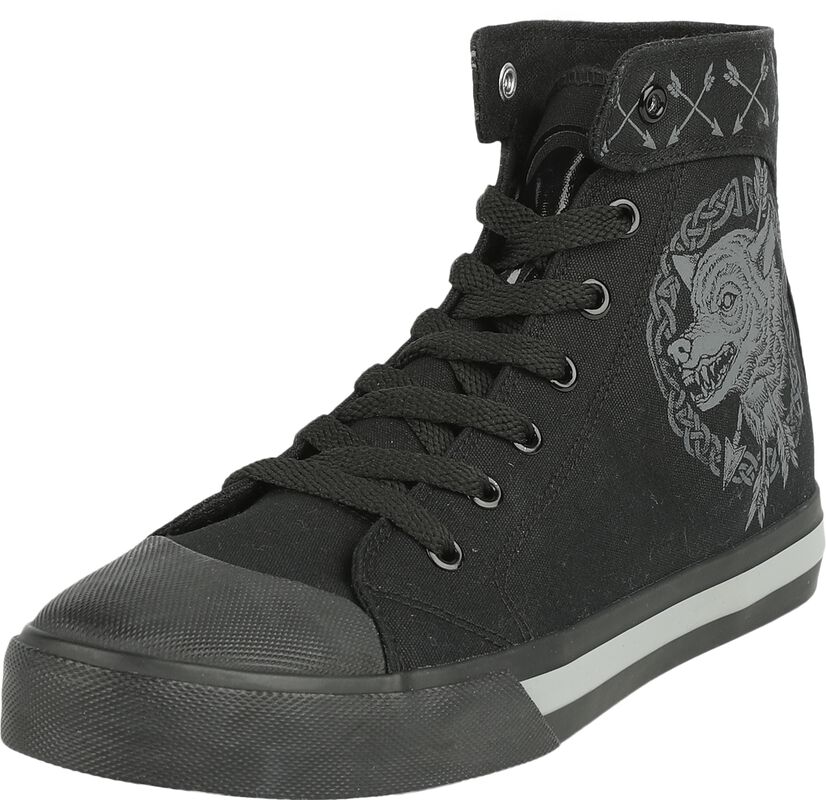 Sneaker with Wolf an Arrow Print