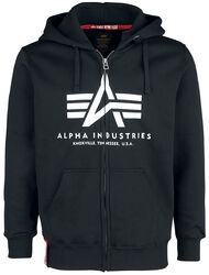 Basic mikina na zip, Alpha Industries, Mikina s kapucí na zip