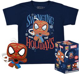 POP! a dětské tričko Gingerbread Spiderman, Spider-Man, Funko Pop!