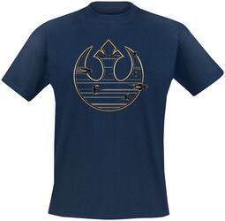 Gold Rebel Logo, Star Wars, Tričko