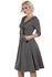 Rozšířené šaty Macie Herringbone