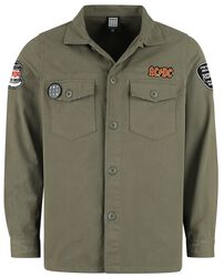 ACDC Military Shirt - Shacket, AC/DC, Dlouhý rukáv