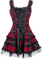 Harley Tartan Dress, Hell Bunny, Krátké šaty
