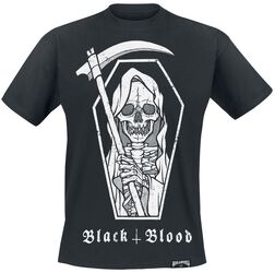 Tričko s potiskem se smrtkou, Black Blood by Gothicana, Tričko