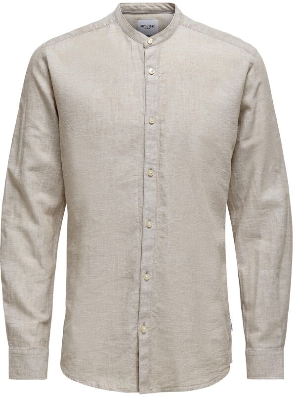 ONSCaiden LS Solid Linen MAO Shirt