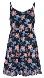 Red And Blue Floral, Lilo & Stitch, Krátké šaty