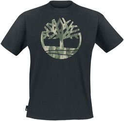 Tričko s krátkými rukávy Kennebec River Camo Tree Logo, Timberland, Tričko
