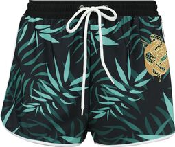 Swim Shorts With Palm Trees, RED by EMP, Spodní díl bikin