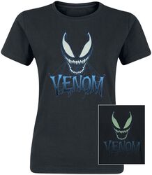 Blue web face - svítí v tmě, Venom (Marvel), Tričko