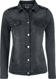Rivet Jeans Jacket, Black Premium by EMP, Přechodní bundy