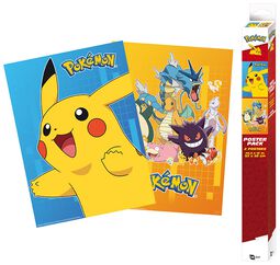 Sada 2 plakátů s Chibi designem, Pokémon, Plakáty