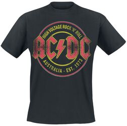 High Voltage - Rock 'N' Roll - Australia Est. 1973, AC/DC, Tričko