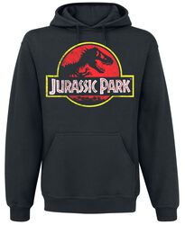Distressed Logo, Jurassic Park, Mikina s kapucí