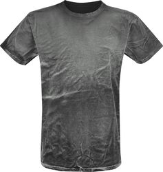 Spray Washed Black Shirt, Outer Vision, Tričko