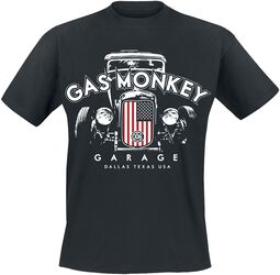 US flag grill, Gas Monkey Garage, Tričko