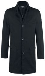 Kabát s jednořadovým zapínáním na knoflíky, Black Premium by EMP, Krátky kabát