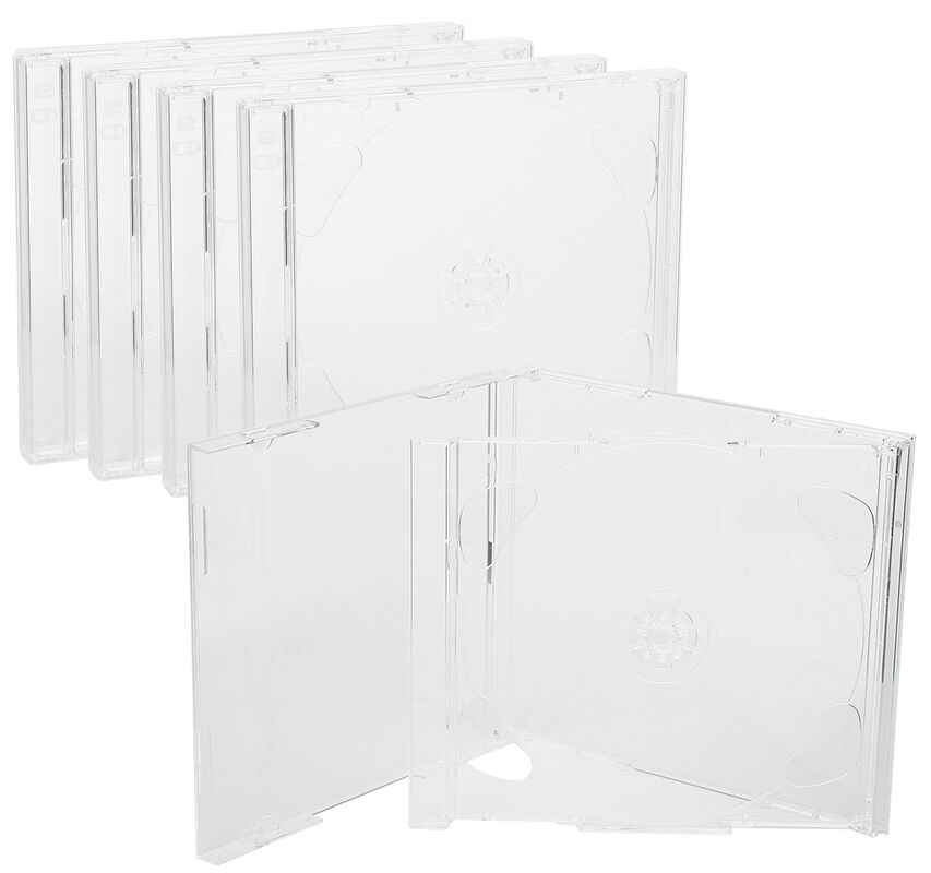 Jewel Case 2 CD obal - transparentní tray (5 kusů)