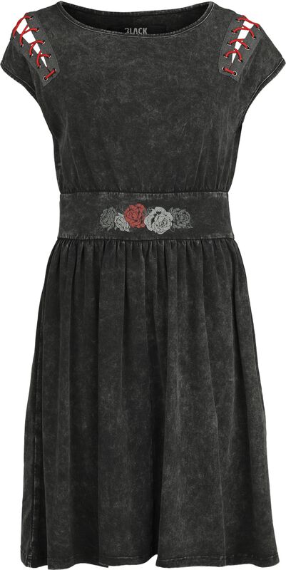 Cut Out Dress with Roses