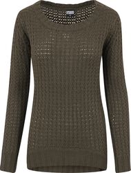 Ladies Long Wideneck Sweater, Urban Classics, Pletený svetr