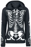 Skeleton Sweatjacket, Full Volume by EMP, Mikina s kapucí na zip