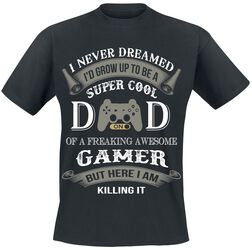 Gamer Dad, Zábavné tričko, Tričko