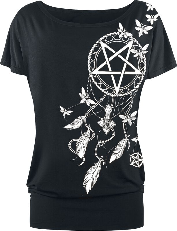 Tričko s pentagramem a lapačem snů