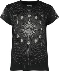 Moon, Sun and Star T-Shirt, Gothicana by EMP, Tričko