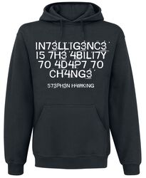 Intelligence Is The Ability To Adapt To Change, Slogans, Mikina s kapucí