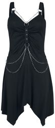 Short Dress With Chains, Gothicana by EMP, Krátké šaty