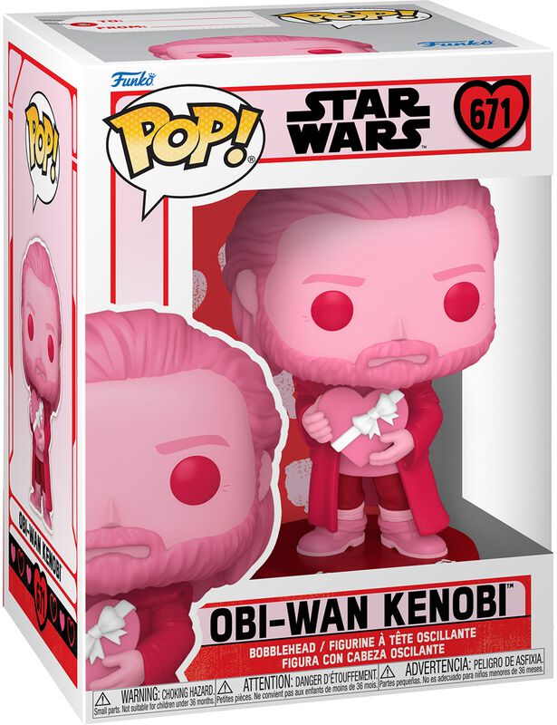 Vinylová figurka č.671 Obi-Wan Kenobi (Valentine´s Day)