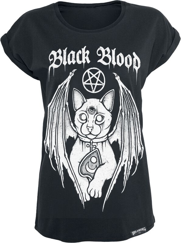 Tričko s démonickou kočkou