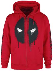 Deadpool - Logo, Deadpool, Mikina s kapucí na zip