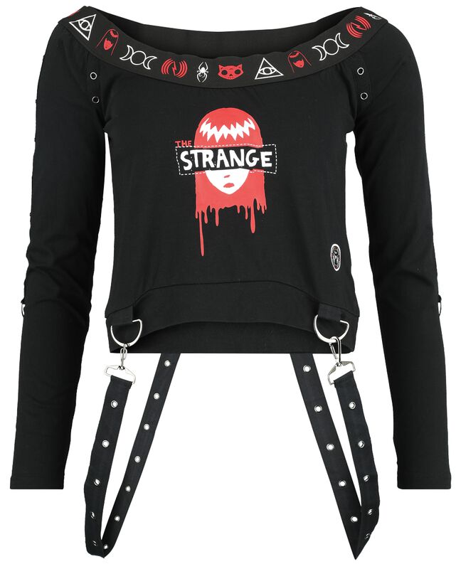 Tričko s dlouhými rukávy Gothicana x Emily the Strange