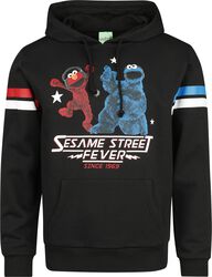 Sesame Street Fever - Elmo and Cookie monster, Sesame Street, Mikina s kapucí