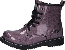 Lesklé fialové boty z polyuretanu, Dockers by Gerli, Dětské Boty