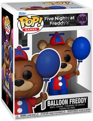 Vinylová figurka č.908 Security Breach - Balloon Freddy, Five Nights At Freddy's, Funko Pop!